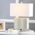 20.5-Inch H Table Lamp - Cream For Sale - Image 4 of 5