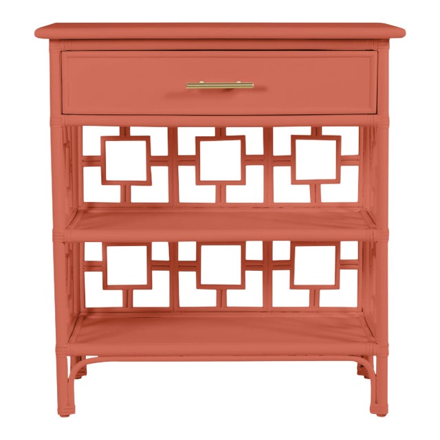 David Francis Furniture for Chairish Soba End Table, Baked Terra Cotta For Sale