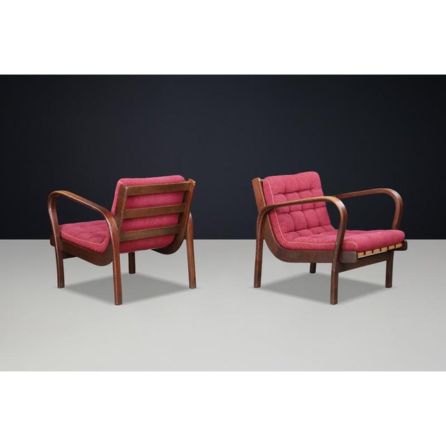 Inka Lounge Chairs by Karel Koželka & Antonín Kropáček, Prague, 1944, Set of 2 For Sale - Image 17 of 18