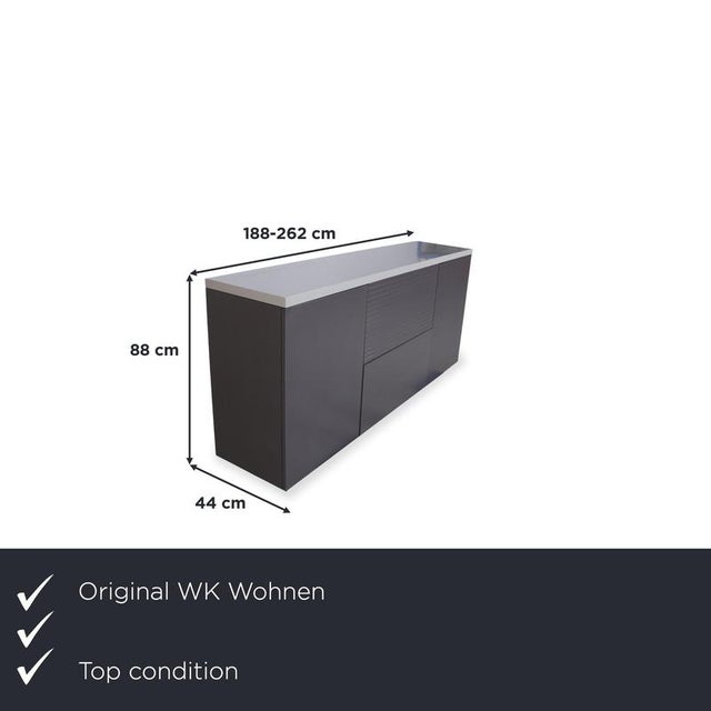 This sideboard from the renowned design firm wk wohnen impresses with its timeless, architectural lines and exceptionally...