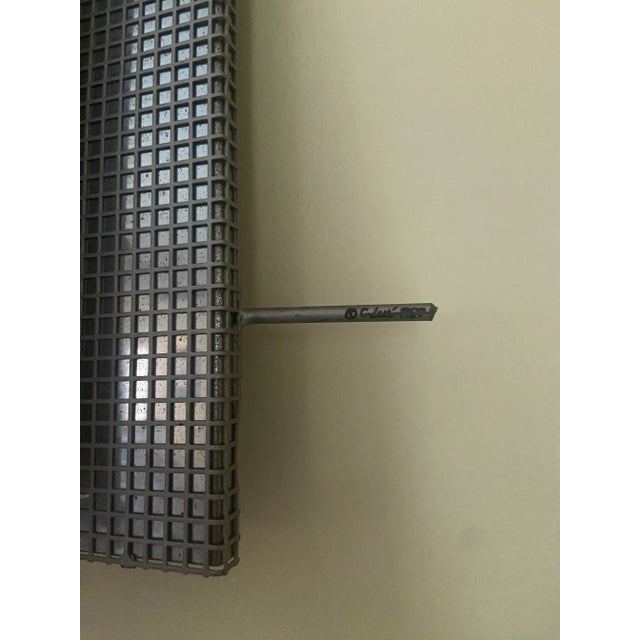 Mid Century C Jere Sculpture New York Cityscape Metal Grid 3d Wall Art Sculpture For Sale - Image 9 of 10