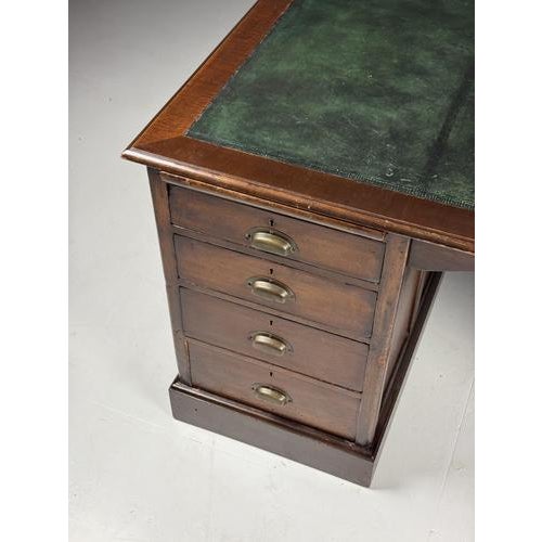 Animal Skin English Desk with Green Leather For Sale - Image 7 of 18
