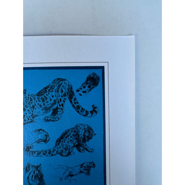 Hermès Hermes 2016 Collection Authentic Original Hermès Scarf Art Advertisement Lithograph Featuring Hermès Tiger Design For Sale - Image 4 of 6