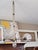Vintage / Retro (1960s - 1980s) 1970s Modern Glass Teardrop Chandelier - 5 Vintage Lights Elegant 1970s modern chandelier...