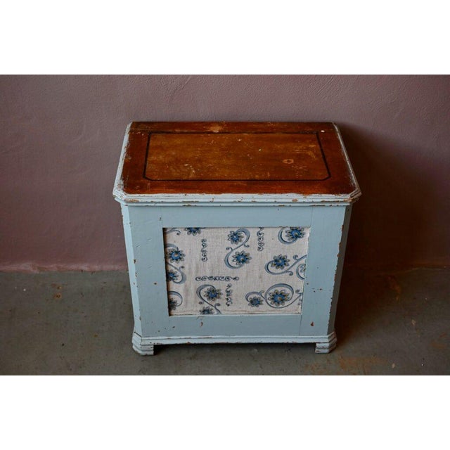Large Vintage Patinated Wooden Chest For Sale - Image 9 of 13