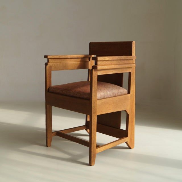 Modern Vintage Art Deco Dutch Hague School Armchair, 1920s For Sale - Image 3 of 17