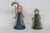 Pair of 2 Wood and Metal Folk Art Figurines Couple With Umbrella and Cane 4871b For Sale - Image 12 of 13