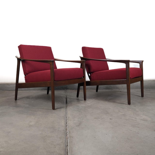 Wood Pair of Mid Century Modern 'Monterey' Lounge Chairs by Folke Ohlsson for Dux For Sale - Image 7 of 18