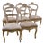 5 Dove Gray Chairs, 1900s, Set of 5 For Sale
