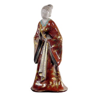Asian Figure Eugenio Pattarino Terracotta, 1950s For Sale