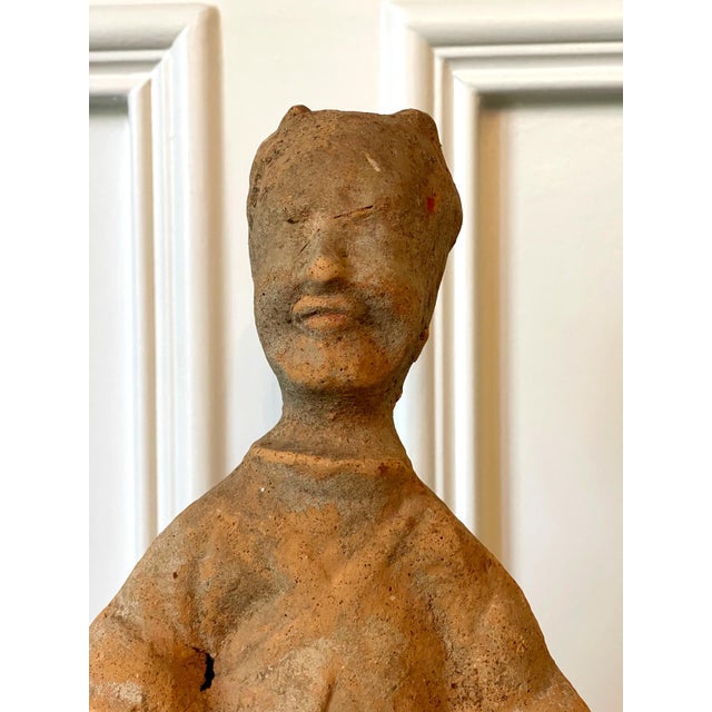 Chinese Terracotta Statue Tomb Figure East Han Dynasty For Sale - Image 10 of 15