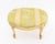 French Louis XV Style Silk Brocade Upholstered Footstool For Sale - Image 3 of 6