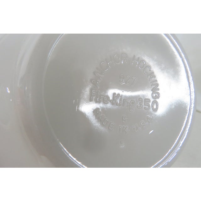 Mid 20th Century Anchor Hocking Fire King 927 Glass Bowls 3pc Set Ludwig and Kibbey Pattern For Sale In Miami - Image 6 of 10