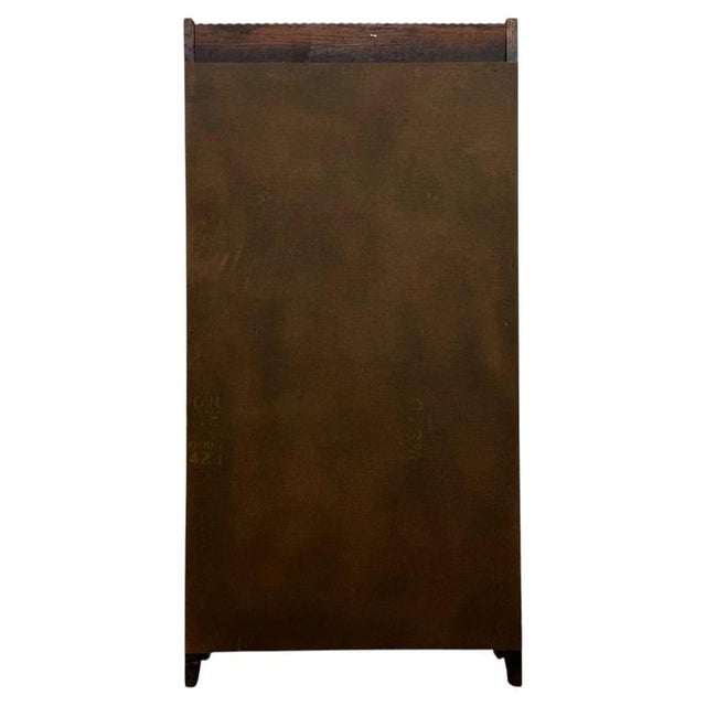 Brown Early 20th Century English Oak Open Bookcase For Sale - Image 8 of 11