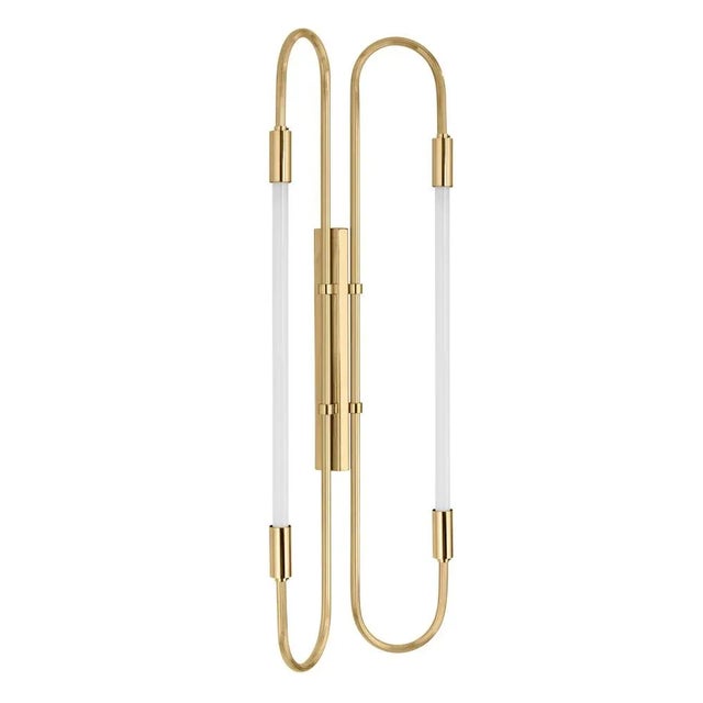 Wall lamp neon double 103 by magic circus editions dimensions: h. 103 cm, w. 37 cm, d. 11 cm, 3.6 kg. Materials: fluted...