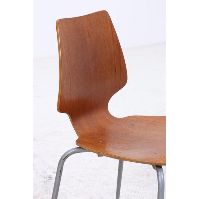 Wood Mid-Century Teak Chair, 1960s For Sale - Image 7 of 14