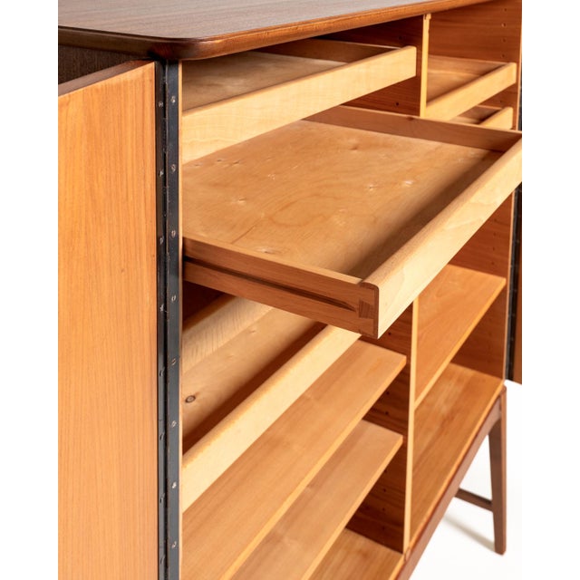 Brown Mahogany Cabinet from Svenska Möbelfabrikerna, 1940s For Sale - Image 8 of 12