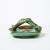Green 1930s Art Deco Basket Form Ceramic Dish of Entwined Lizards by Zsolnay Eosin For Sale - Image 8 of 12