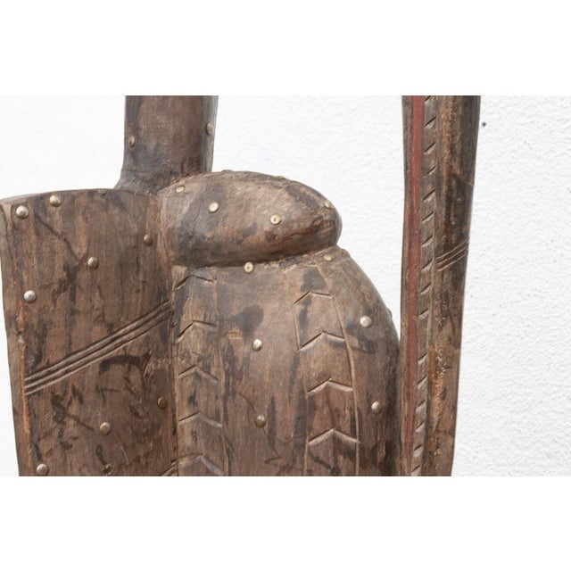 72" Tall Elegant African Hornbill Bird Sculpture For Sale - Image 10 of 12