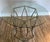 Wood Late 20th Century Steel Base and Round Glass Top Dining Table For Sale - Image 7 of 12