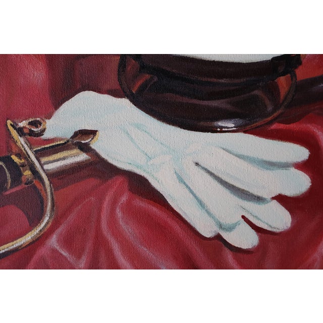 Realism Late 20th Century Jorge Sepulveda Diaz Signed Original Usmc Regalia Still Life Painting, Framed For Sale - Image 3 of 18