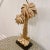 Mid 20th Century Mid 20th Century Hollywood Regency Gold Palm Tree Palm Leaf Table Lamp For Sale - Image 5 of 13