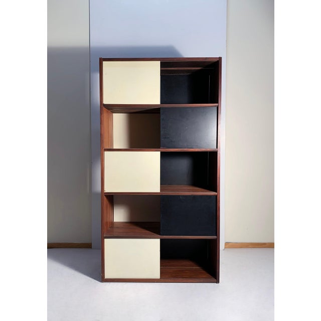 Evans Clark Folding Bookcase / Display Shelf / Room Divider / Milo Baughman For Sale - Image 10 of 11