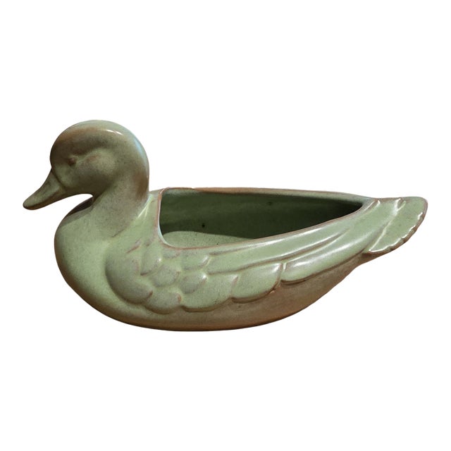 1950s Frankoma Mallard Duck Planter For Sale