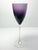Vintage Deep Purple Amethyst Tall 7 Wine or Water All Purpose Glasses For Sale - Image 4 of 5