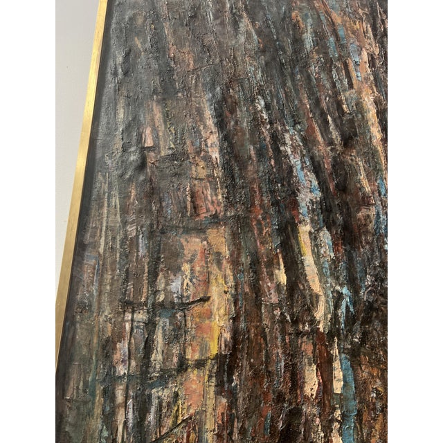 Pollet Leclerc, Abstract Composition, 1960s, Oil on Canvas For Sale - Image 5 of 11