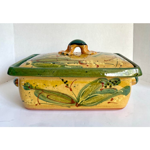 Here is a charming lidded casserole dish made by F.F. Griffi Corsica Terraghja for Sud & Co. The stoneware was produced in...