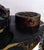Sculptural Animalier Desk Set / Double Inkwell An impressive early-to-mid-20th-century-style bronze and stone desk...
