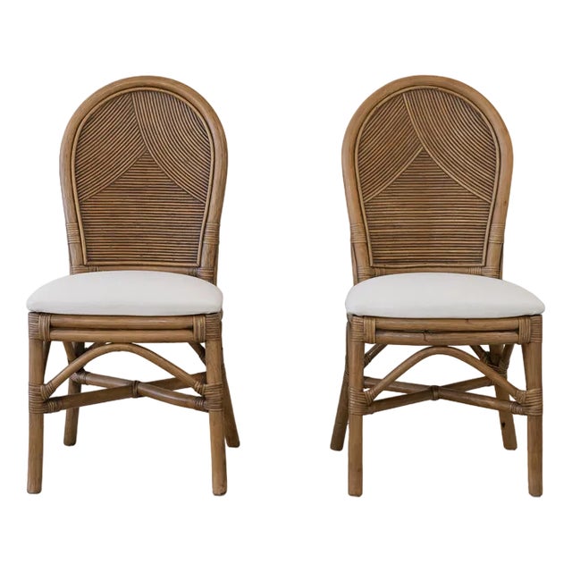 Set of Bamboo Chairs, Spain, 1980s For Sale