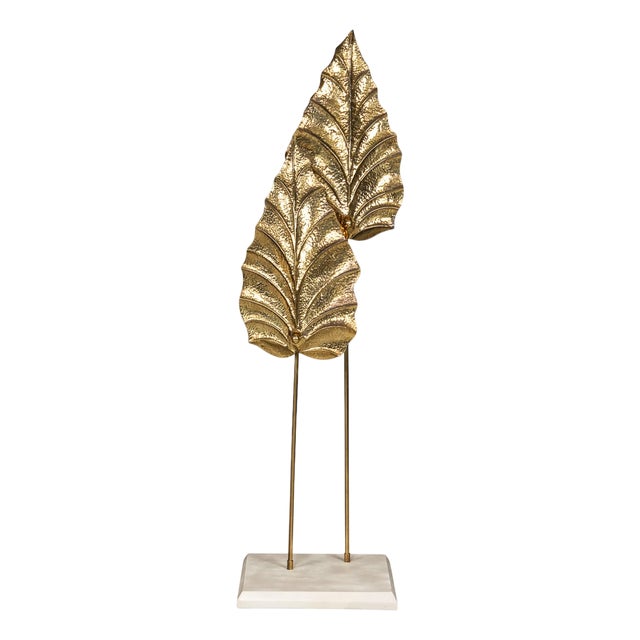 Vintage Italian Brass Floor Lamp in the style of Tommaso Barbi, 1970 For Sale