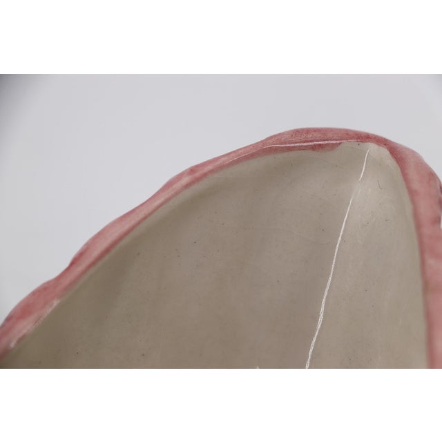 1950s Barbotine French Sauce Boat or Gravy Boat, Majolica For Sale - Image 17 of 18