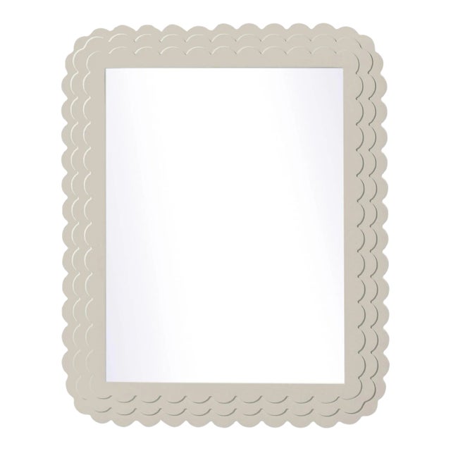 Fleur Home Carnival Krewe Rectangle Mirror in Useful Gray, 36x48 For Sale