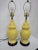 Mid Century Hollywood Regency Yellow Ceramic Ginger Jar Yellow Table Lamps - A Pair For Sale - Image 4 of 9
