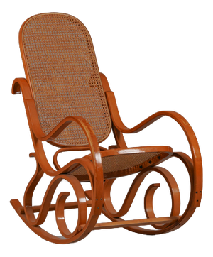 Vintage Bentwood Rocking Chair by Luigi Crassevig, Italy, 1970s