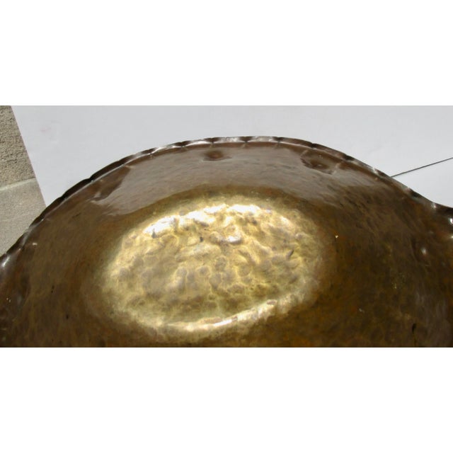 Arts and Crafts Hammered Copper Bowl Circa 1910s For Sale - Image 4 of 6