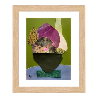"Pop Music 14" Original Mixed-Media Collage on Paper by Zac Woodiel For Sale