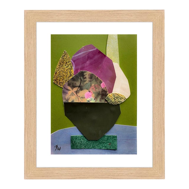 "Pop Music 14" Original Mixed-Media Collage on Paper by Zac Woodiel For Sale