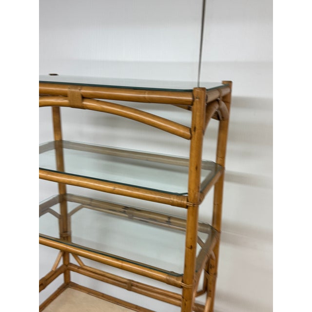 Organic Modern Bamboo Etagere For Sale - Image 9 of 13
