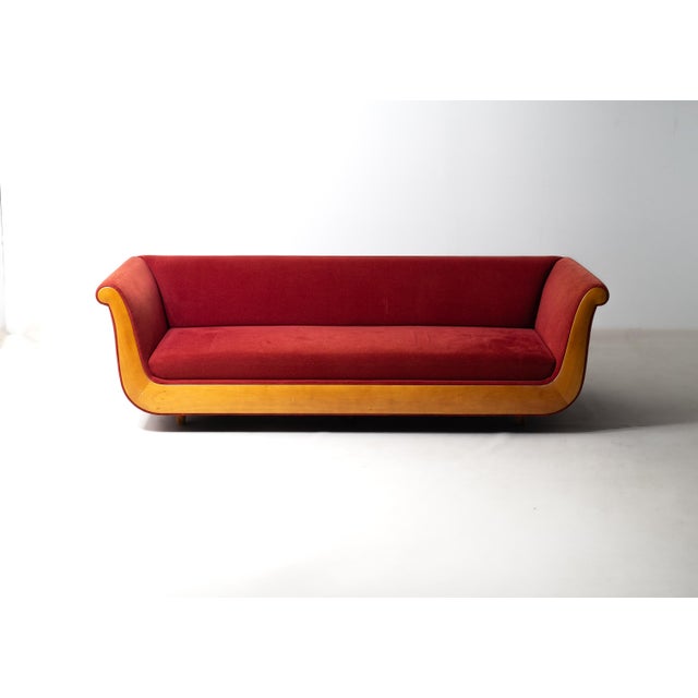 Primafila Sofa in Red Velvet by Molteni, 1990s For Sale - Image 11 of 11