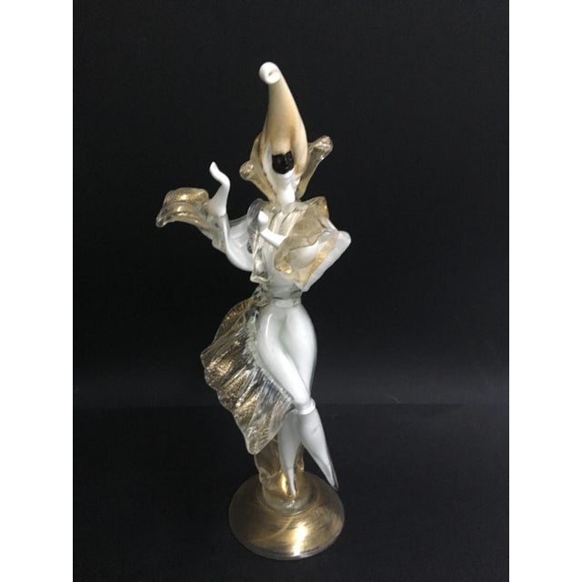 Masked Dancers Statues from Cesare Toso, Set of 2 For Sale - Image 7 of 11