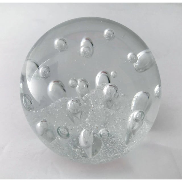 Italian Murano Glass Paperweight For Sale - Image 4 of 9