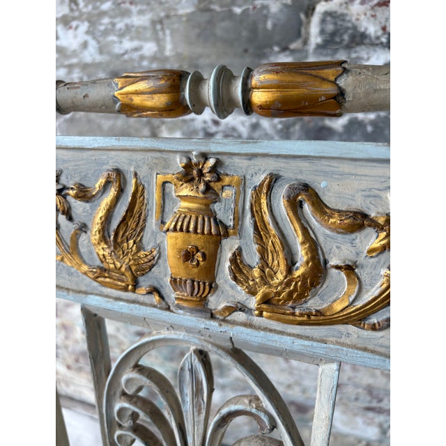 Pair of Antique Neoclassical Painted Side Chairs – Provenance From the Heiress of Macy’s Estate For Sale - Image 13 of 15