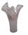 Tammaro Home Murano Style Pink & White Swirl Art Glass Handkerchief Vase For Sale - Image 11 of 11
