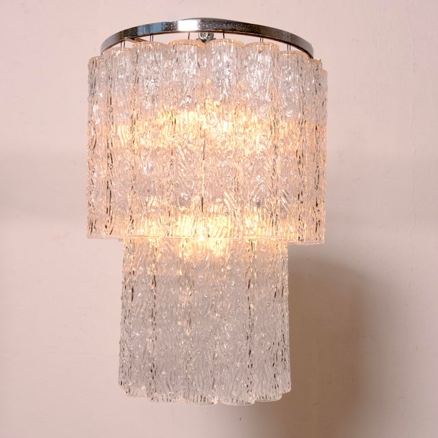 Murano Glass Tronchi Chandelier from Venini, 1970s For Sale - Image 8 of 17