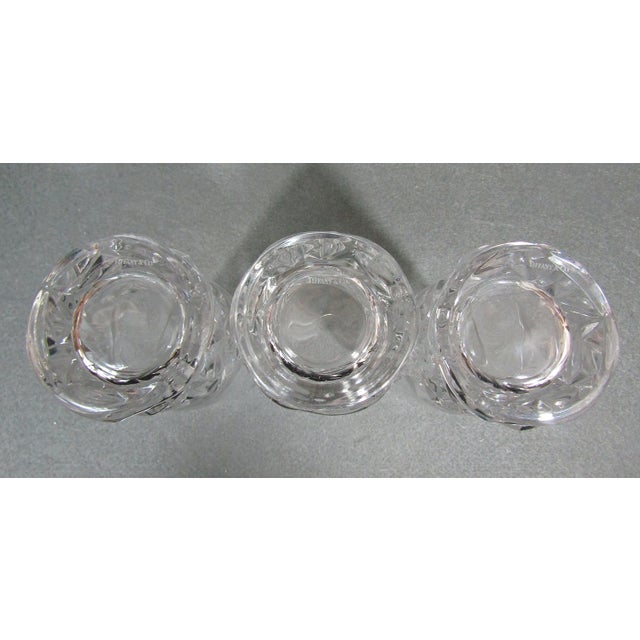 1990s 1990s Tiffany & Co. Rock Cut Crystal Highball Glasses - Set of 3 For Sale - Image 5 of 9