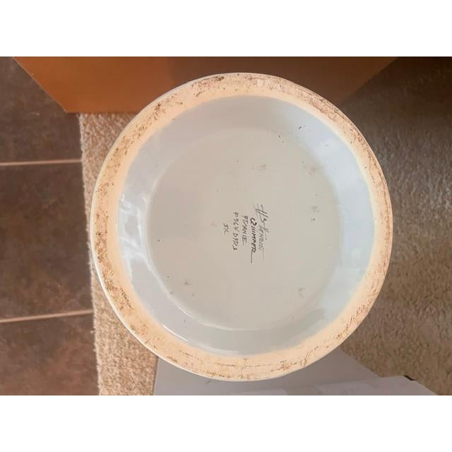 Folk Art Henriot Quimper Faience - Umbrella Stand - Porcelain For Sale - Image 3 of 3
